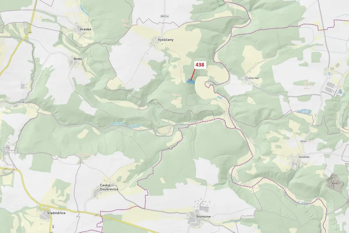 Prodej pozemku 10071 m², Vysočany u Manětína · Manětín