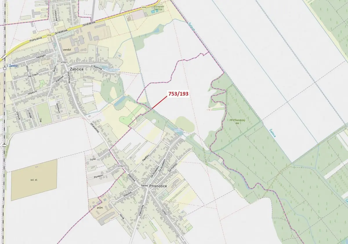 Prodej pozemku 14 m², Přísnotice