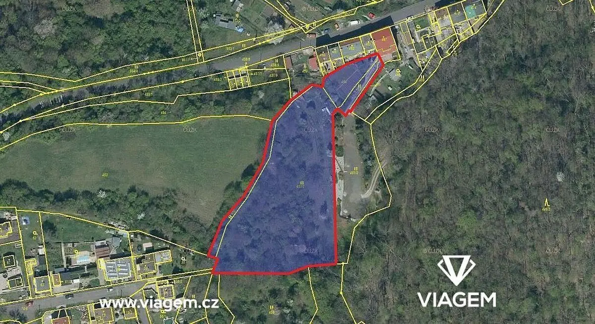 Prodej pozemku 1011 m², Hostovice u Ústí nad Labem · Ústí nad Labem