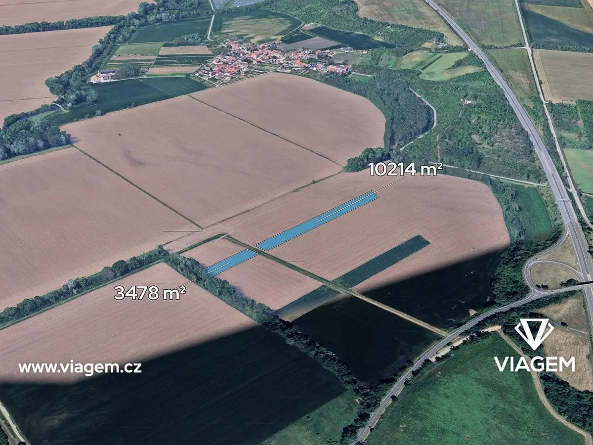Prodej pozemku 1711 m², Smolín · Pohořelice