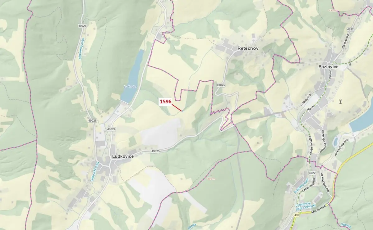 Prodej pozemku 140 m², Ludkovice