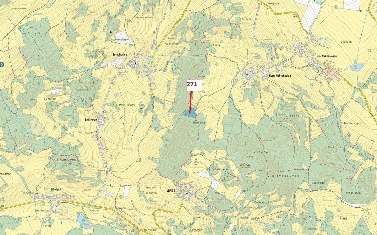 Prodej pozemku 8937 m², Setěchovice · Zálezly