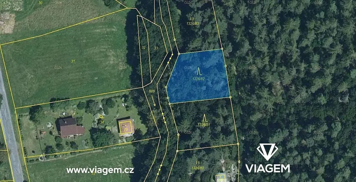 Prodej pozemku 972 m², Přemyslovice