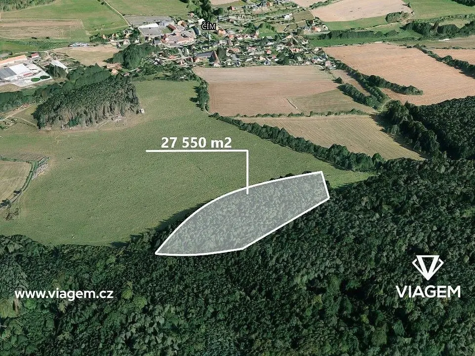 Prodej pozemku 13775 m², Čím