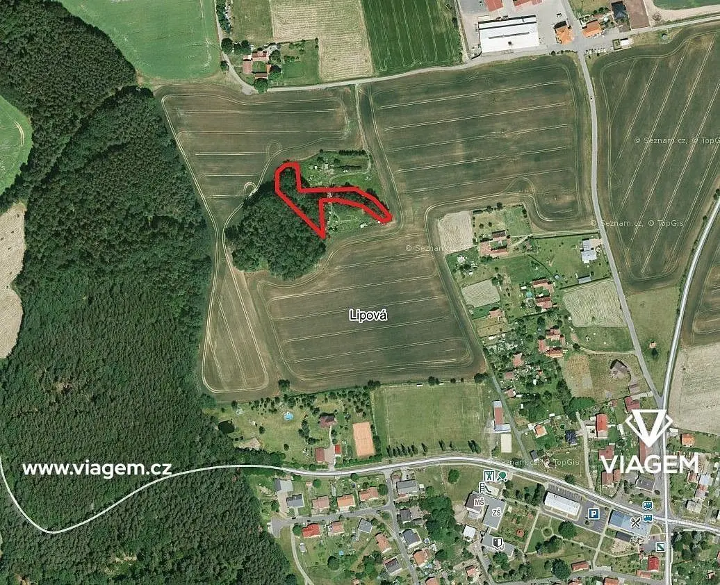 Prodej pozemku 2049 m², Lipová u Chebu · Lipová
