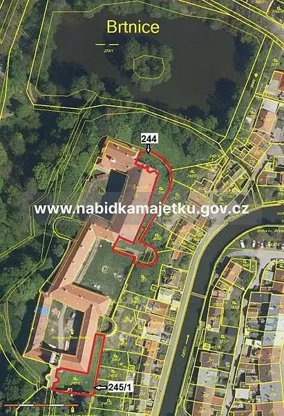 Prodej pozemku 1446 m², Legionářská · Brtnice