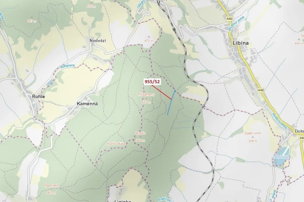 Prodej pozemku 12014 m², Nová Hradečná