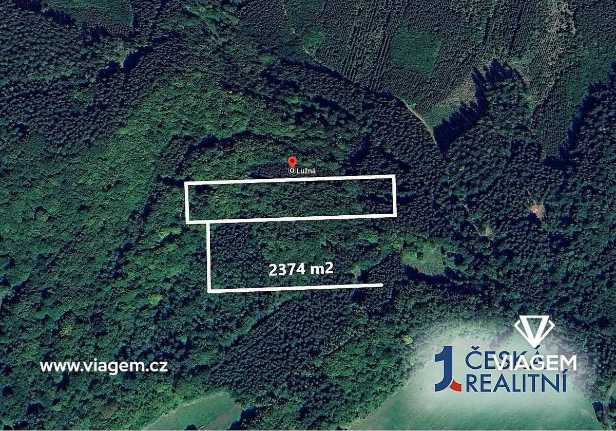 Prodej pozemku 593 m², Lužná u Vsetína · Lužná
