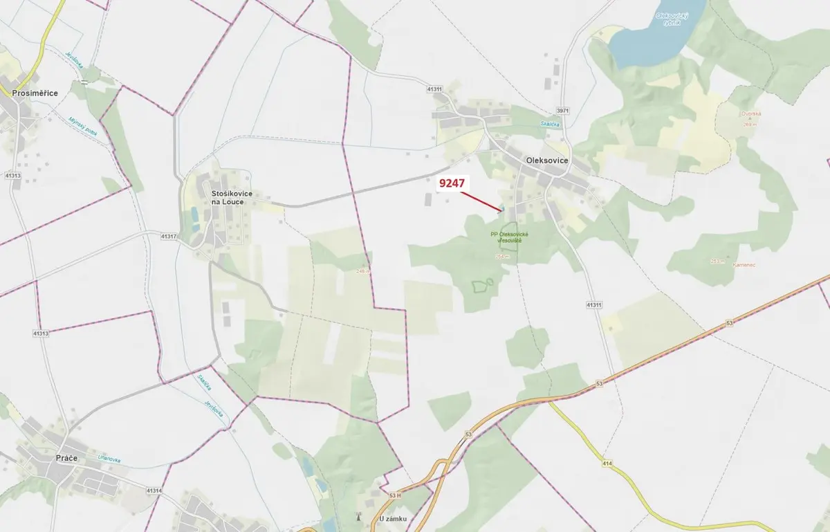 Prodej pozemku 550 m², Oleksovice