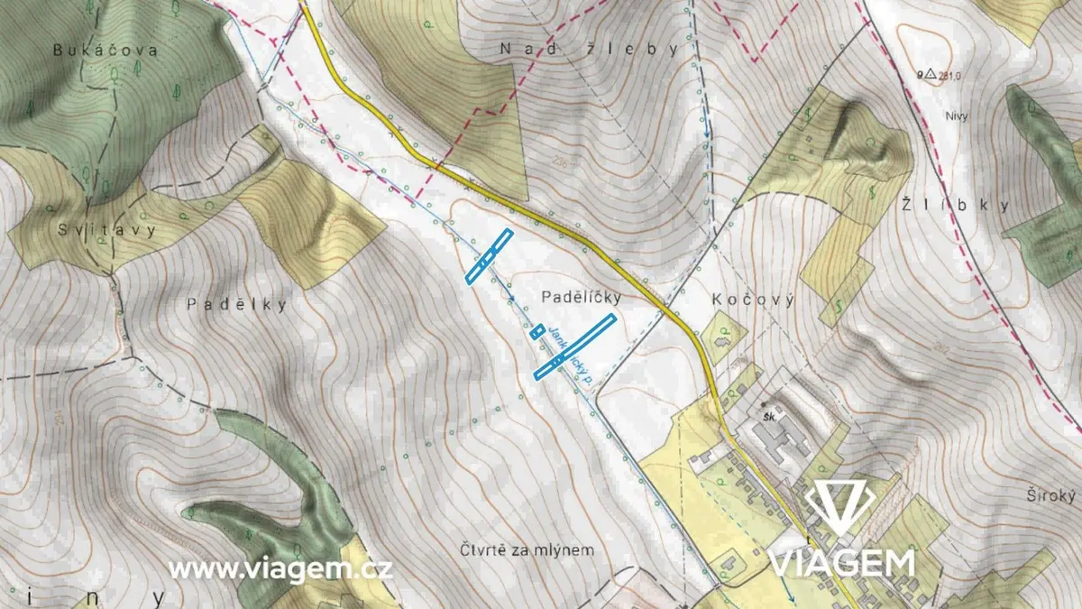 Prodej pozemku 1364 m², Traplice