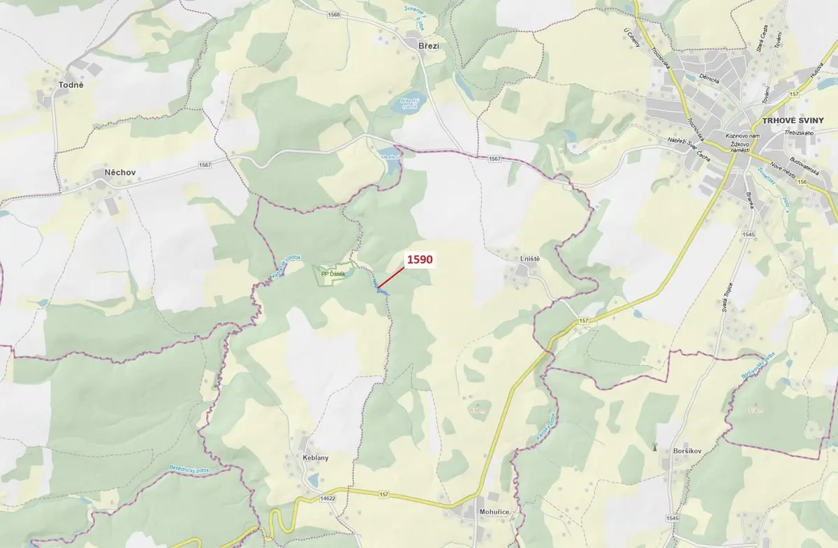 Prodej pozemku 3077 m², Mohuřice · Slavče