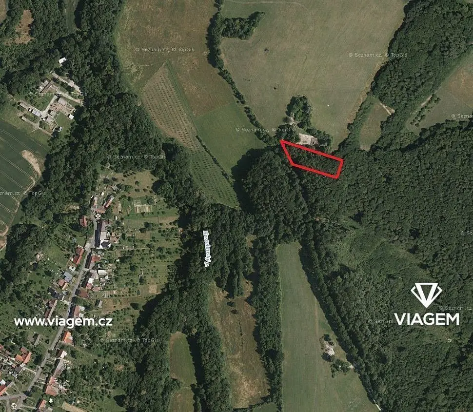 Prodej pozemku 720 m², Lubná u Kroměříže · Lubná