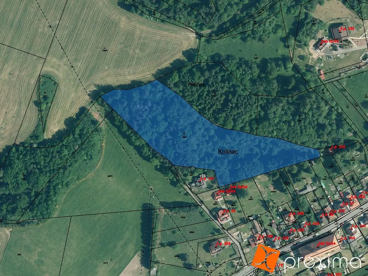 Prodej pozemku 1820 m², Kolinec