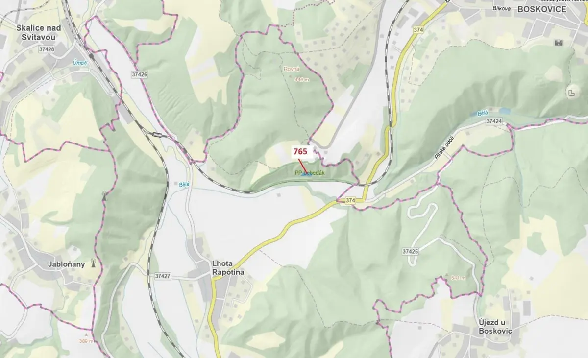 Prodej pozemku 1793 m², Lhota Rapotina