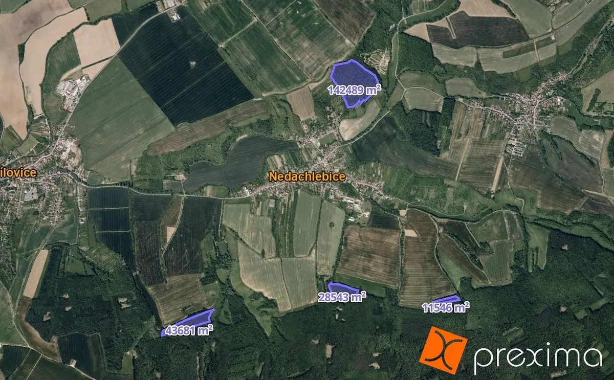 Prodej pozemku 3649 m², Nedachlebice