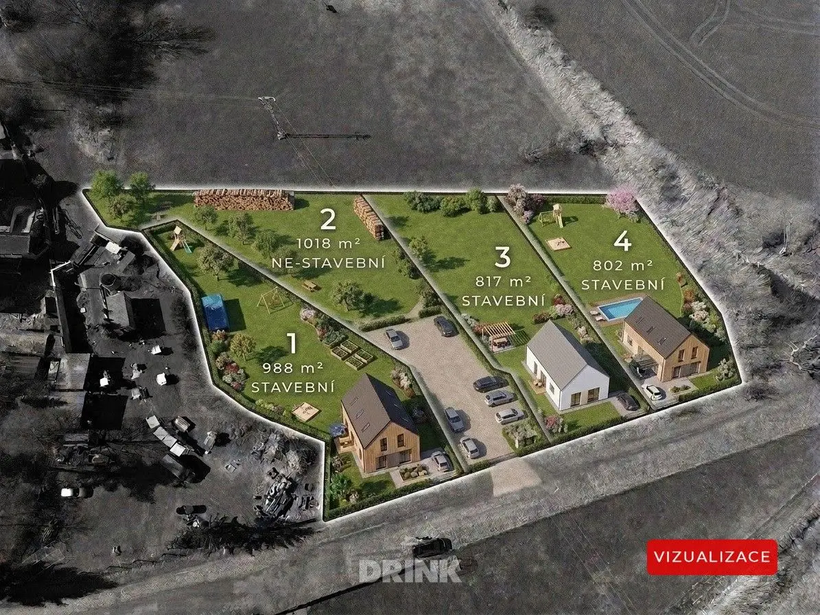 Prodej pozemku 817 m², Horka u Bakova nad Jizerou · Bakov nad Jizerou