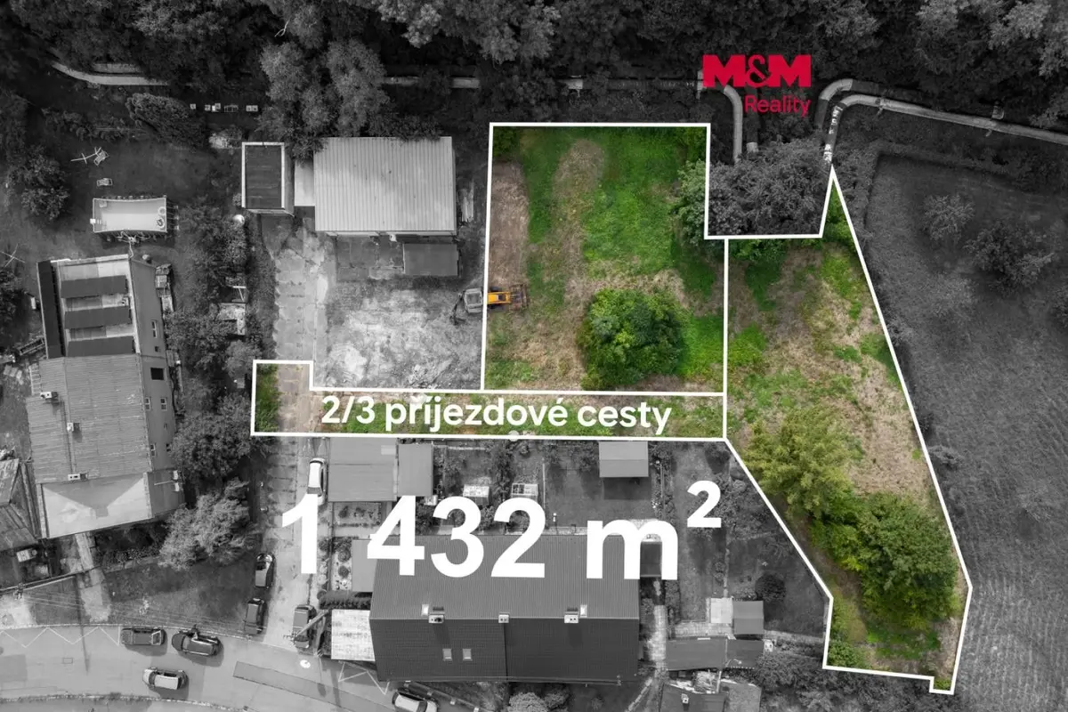 Prodej pozemku 1432 m², Zábřeh nad Odrou · Ostrava