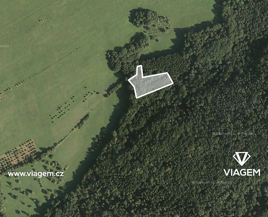 Prodej pozemku 1729 m², Řetechov · Luhačovice