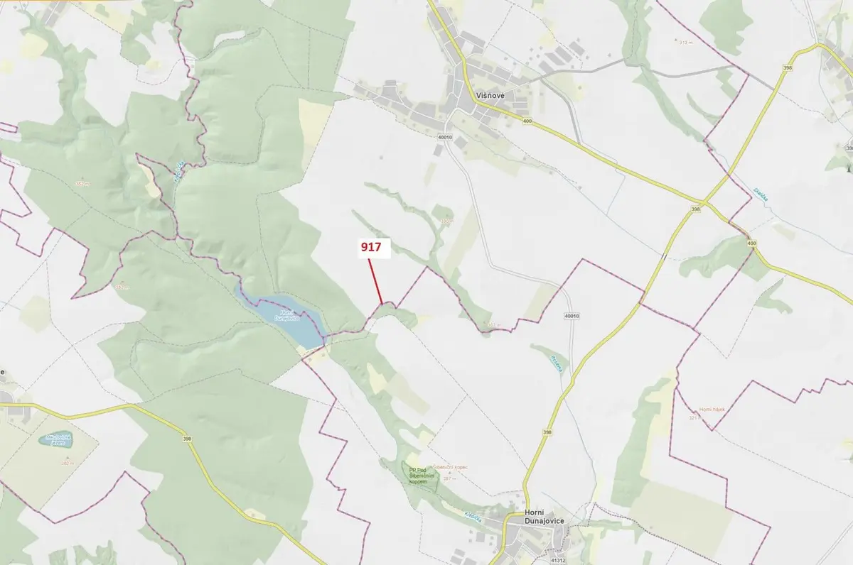 Prodej pozemku 194 m², Horní Dunajovice