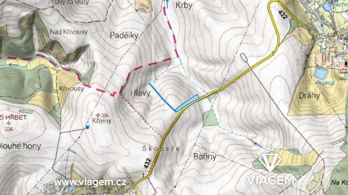 Prodej pozemku 1738 m², Koryčany
