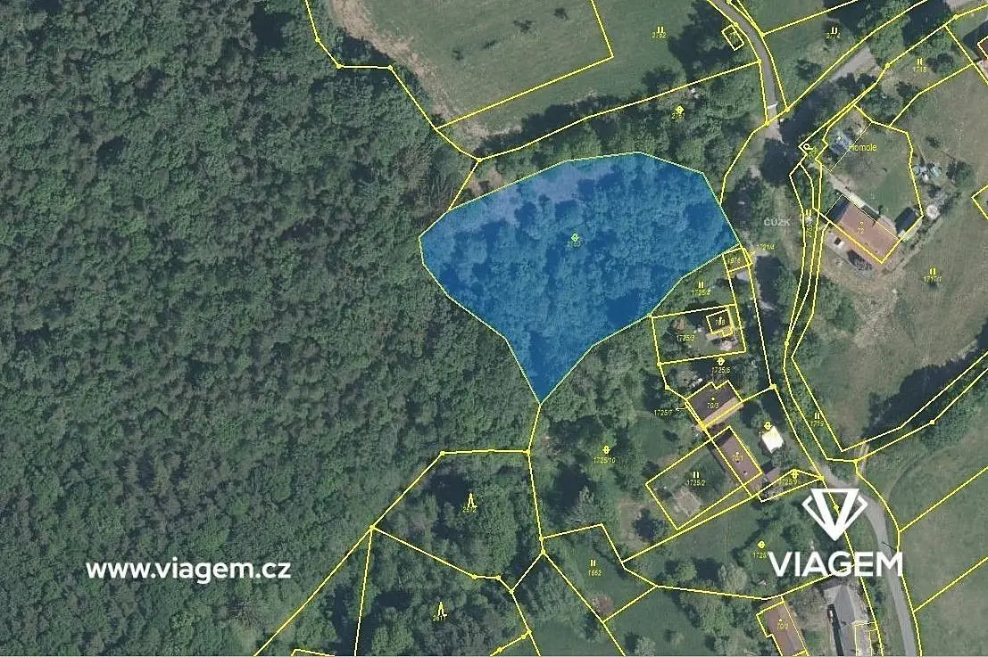 Prodej pozemku 4375 m², Horní Lhota