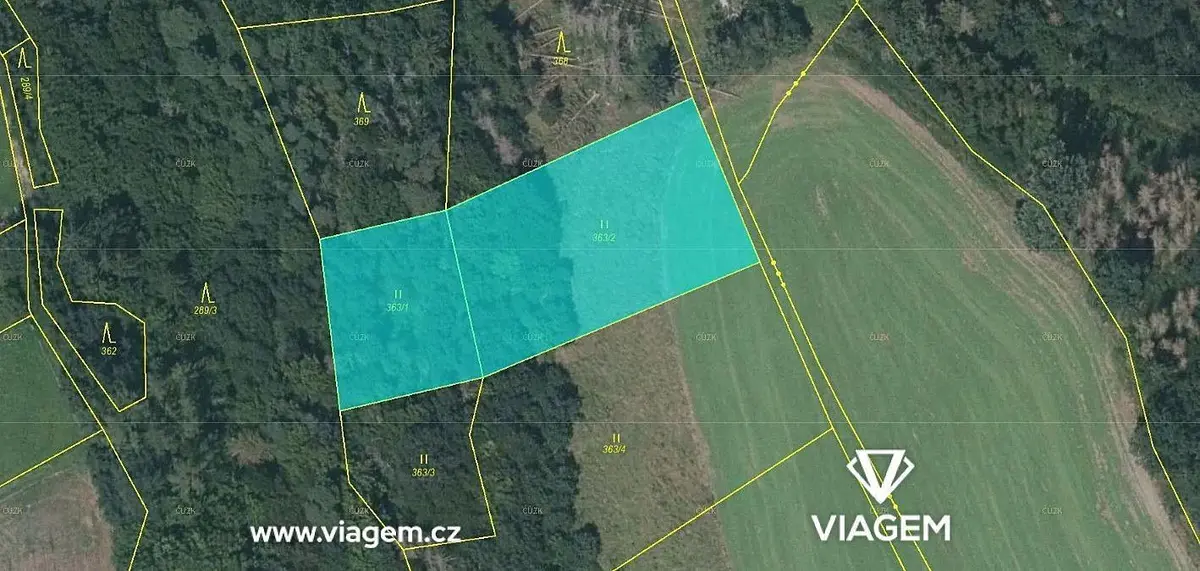 Prodej pozemku 3039 m², Krhov