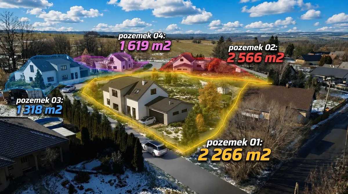 Prodej pozemku 2566 m², Vítkov