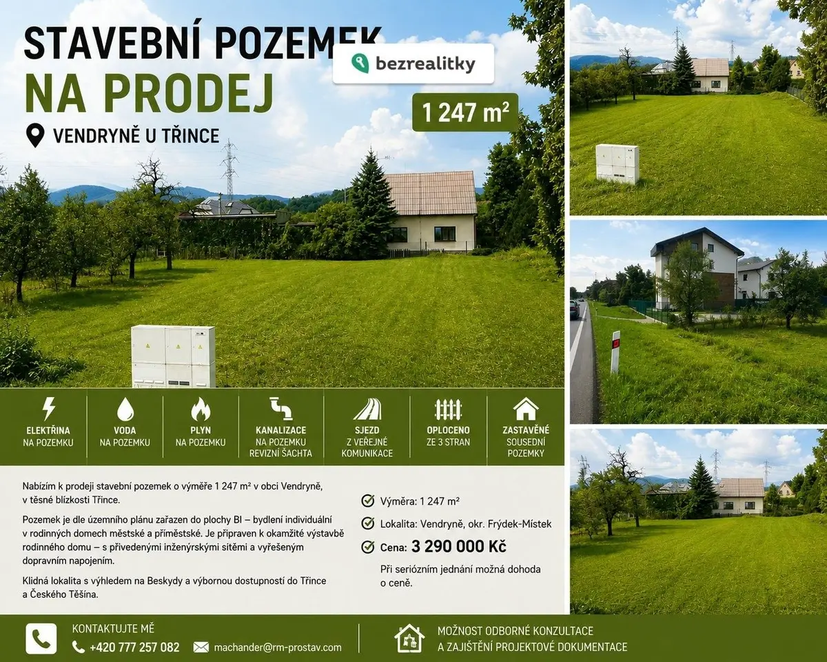 Prodej pozemku 1 m², Vendryně
