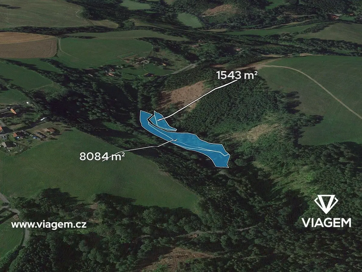 Prodej pozemku 4813 m², Pohoří u Stružince · Stružinec