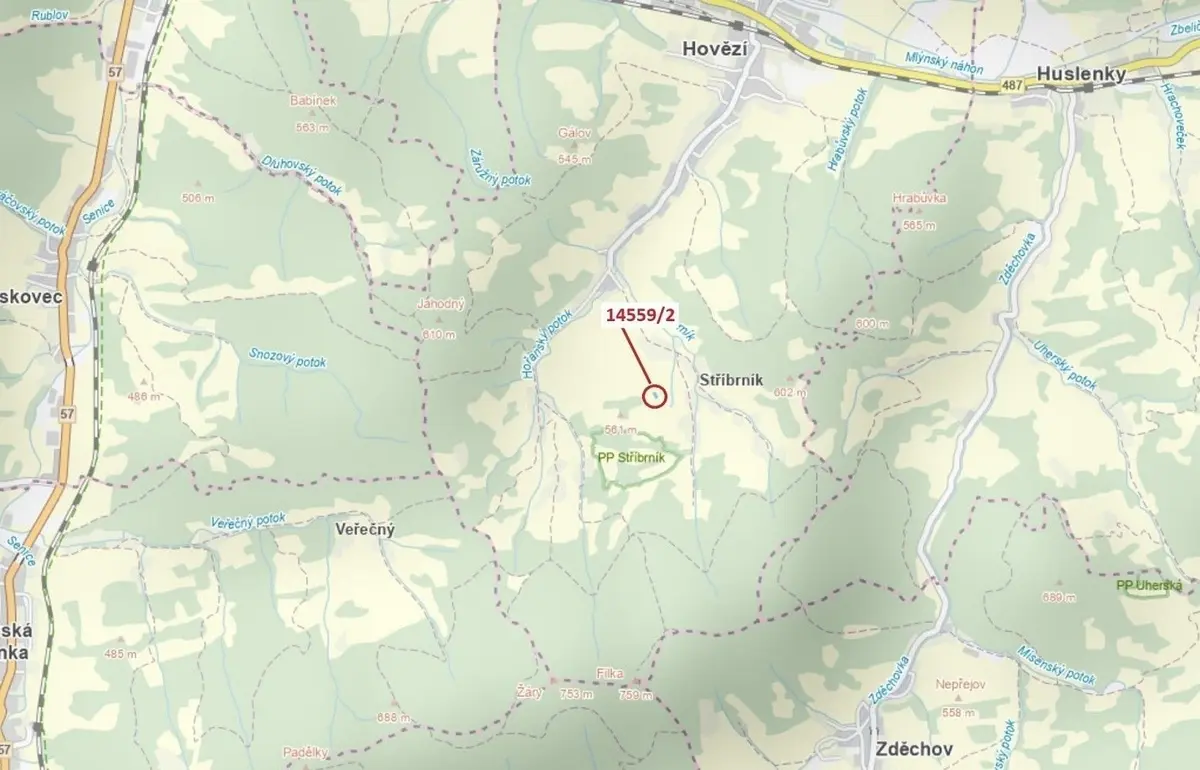 Prodej pozemku 605 m², Hovězí