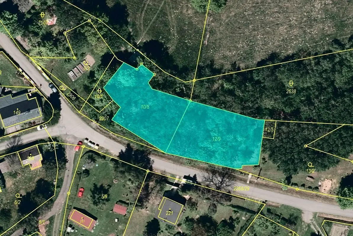 Prodej pozemku 1541 m², Podlesí nad Odrou · Budišov nad Budišovkou