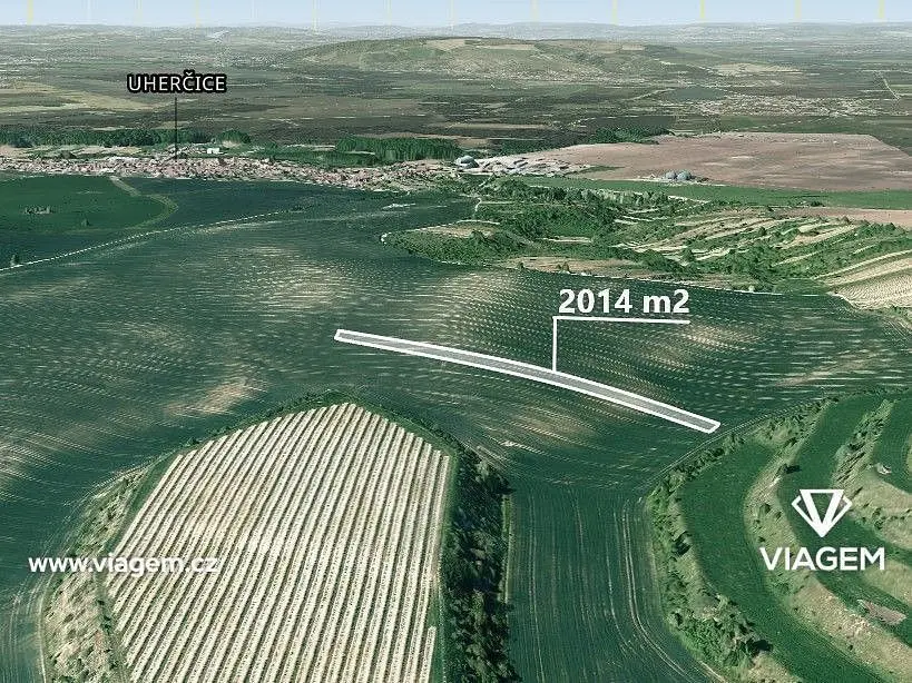 Prodej pozemku 805 m², Uherčice u Hustopečí · Uherčice