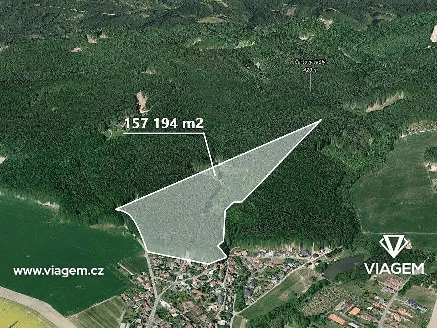 Prodej pozemku 5483 m², Horní Ves u Fryštáku · Fryšták