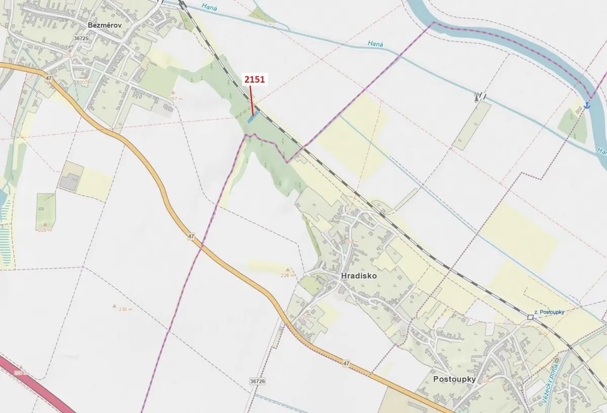 Prodej pozemku 660 m², Bezměrov