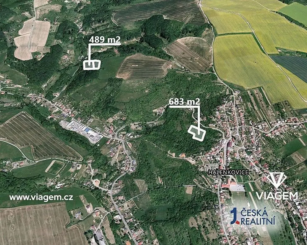 Prodej pozemku 1171 m², Halenkovice