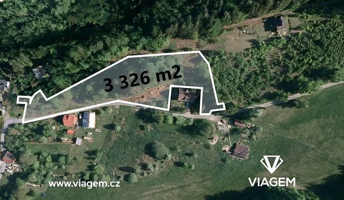 Prodej pozemku 1839 m², Horní Bečva