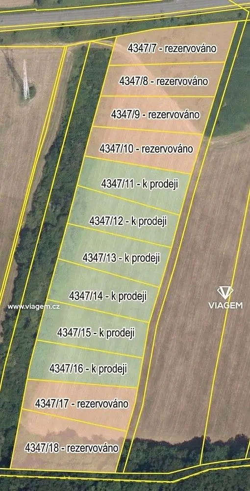 Prodej pozemku 1081 m², Horní Počernice