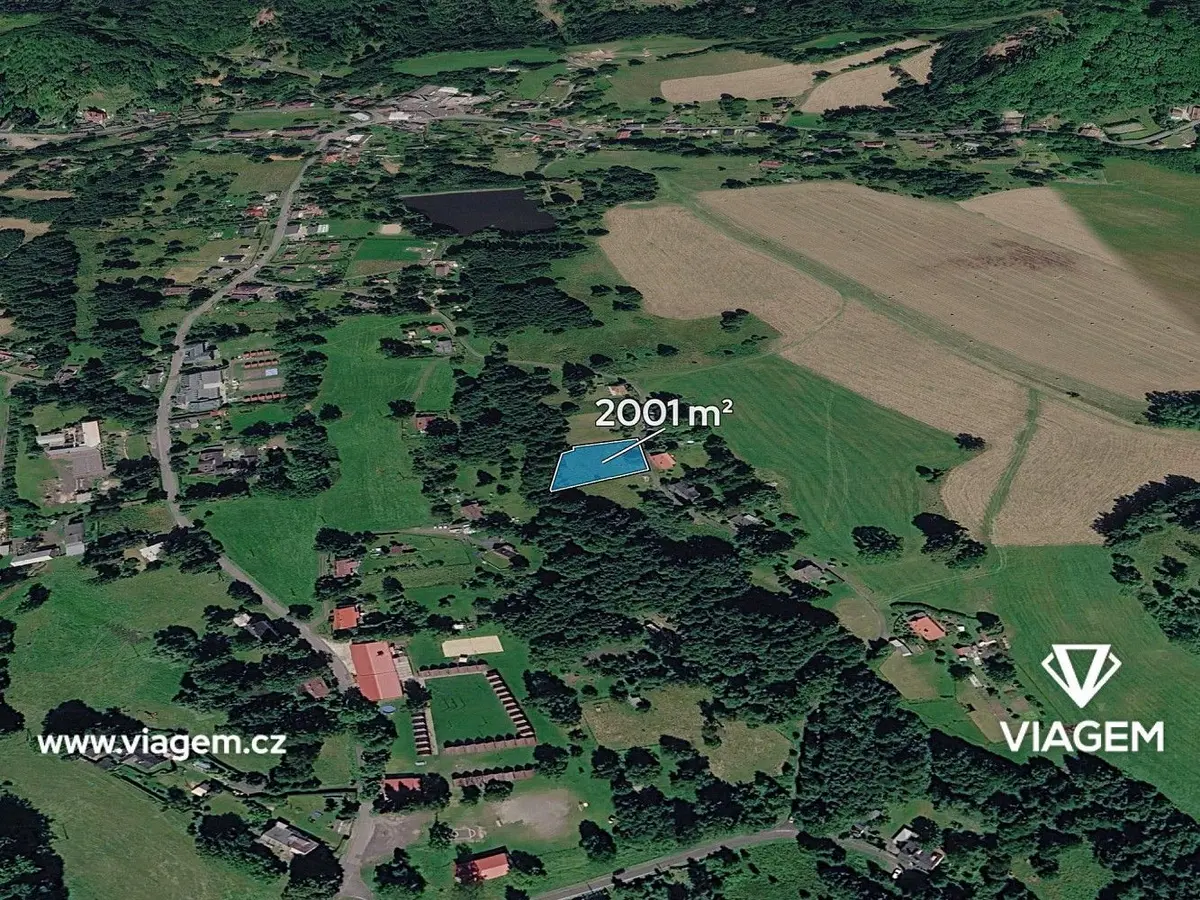 Prodej pozemku 667 m², Krásné Pole u Chřibské · Chřibská