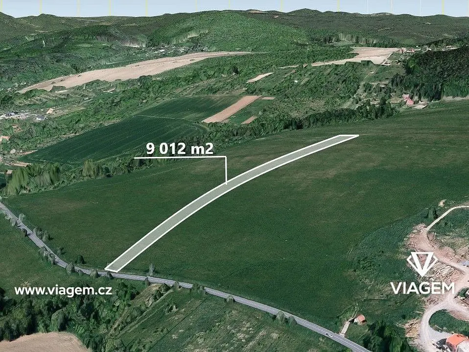Prodej pozemku 9012 m², Medlovice