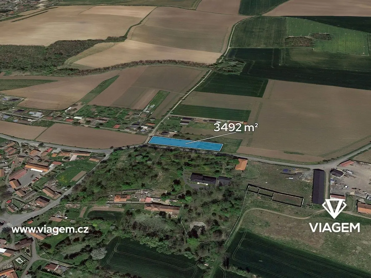 Prodej pozemku 1018 m², Polní Voděrady
