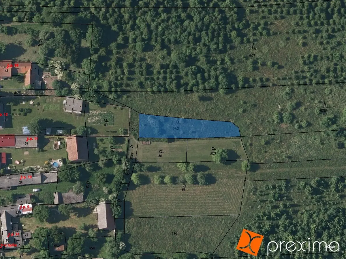 Prodej pozemku 721 m², Křekovice · Čistá