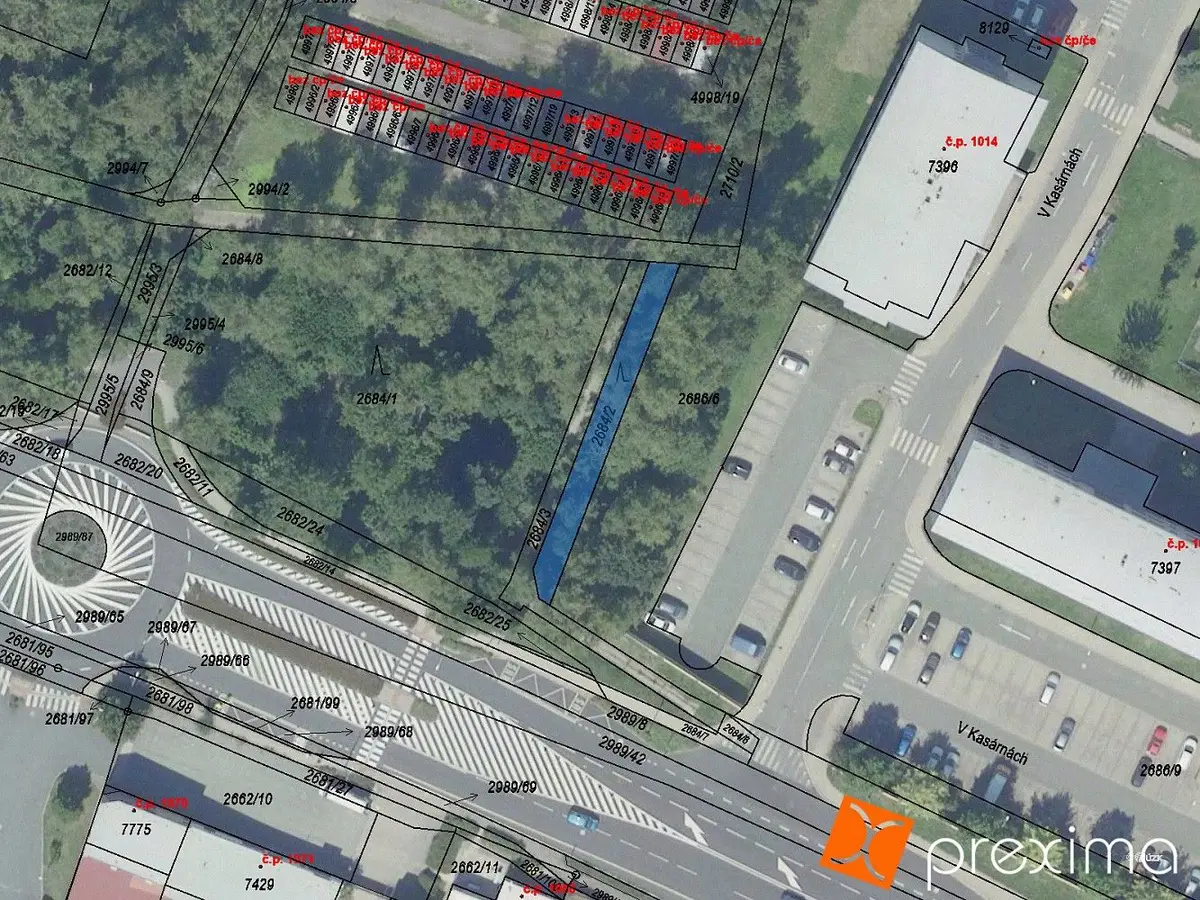 Prodej pozemku 126 m², Kolín