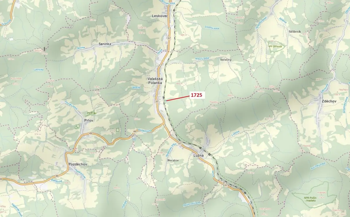 Prodej pozemku 2248 m², Valašská Polanka
