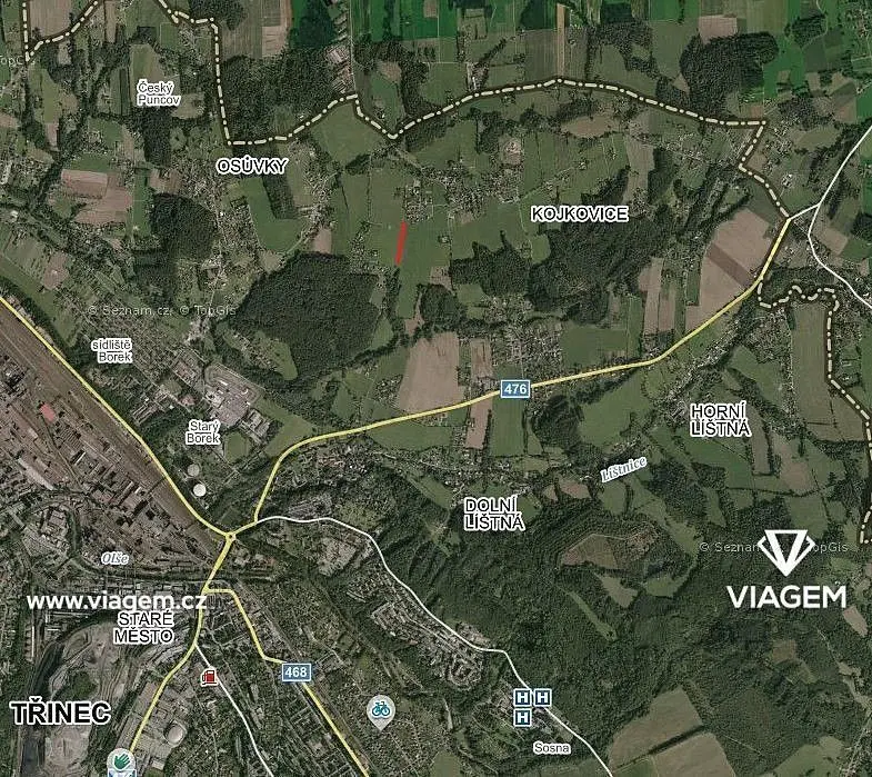 Prodej pozemku 222 m², Třinec-Kojkovice · Třinec