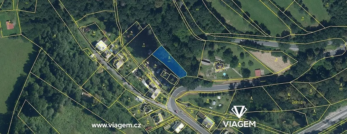 Prodej pozemku 437 m², Nádražní · Mikulovice u Jeseníka · Mikulovice
