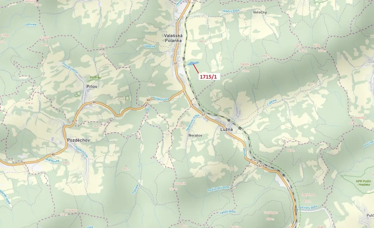 Prodej pozemku 17552 m², Valašská Polanka