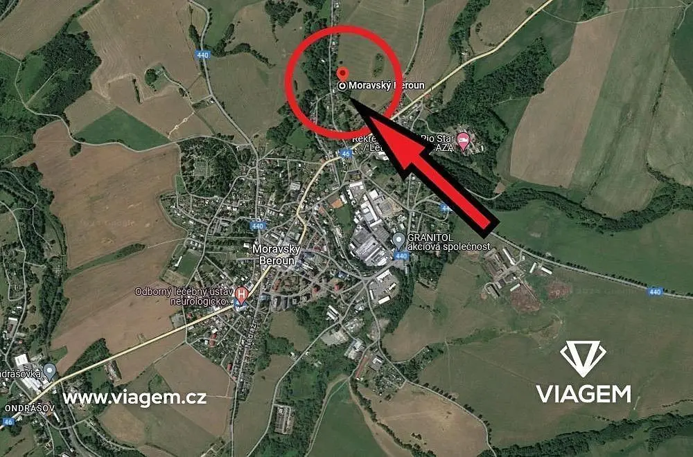 Prodej pozemku 740 m², Moravský Beroun