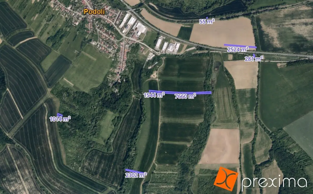 Prodej pozemku 1031 m², Podolí nad Olšavou · Podolí