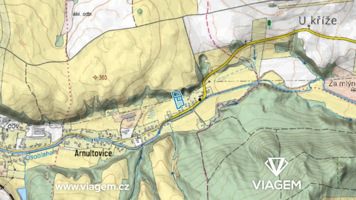 Prodej pozemku 2136 m², Arnultovice u Jindřichova · Jindřichov