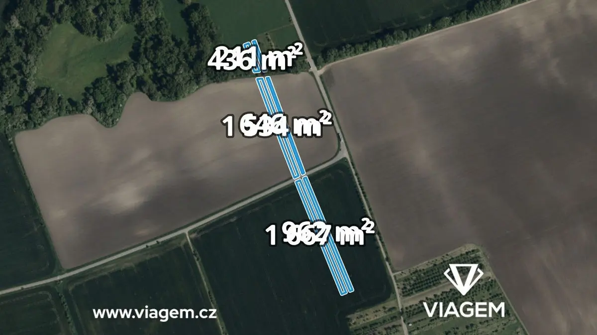 Prodej pozemku 2424 m², Hroznová Lhota